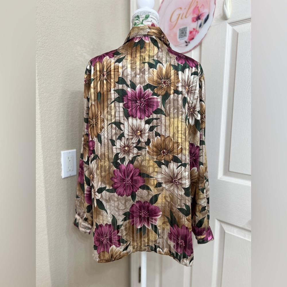 Allison Daley Multicolor Patterned Blouse - Picture 3 of 8
